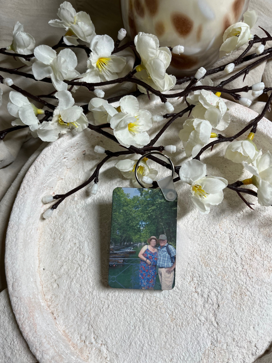 Porte clé rectangulaire personnalisable